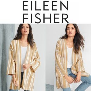 Eileen Fisher kimono-style open front jacket